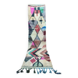 Handmade Berber Bohemian Wool Runner Rug