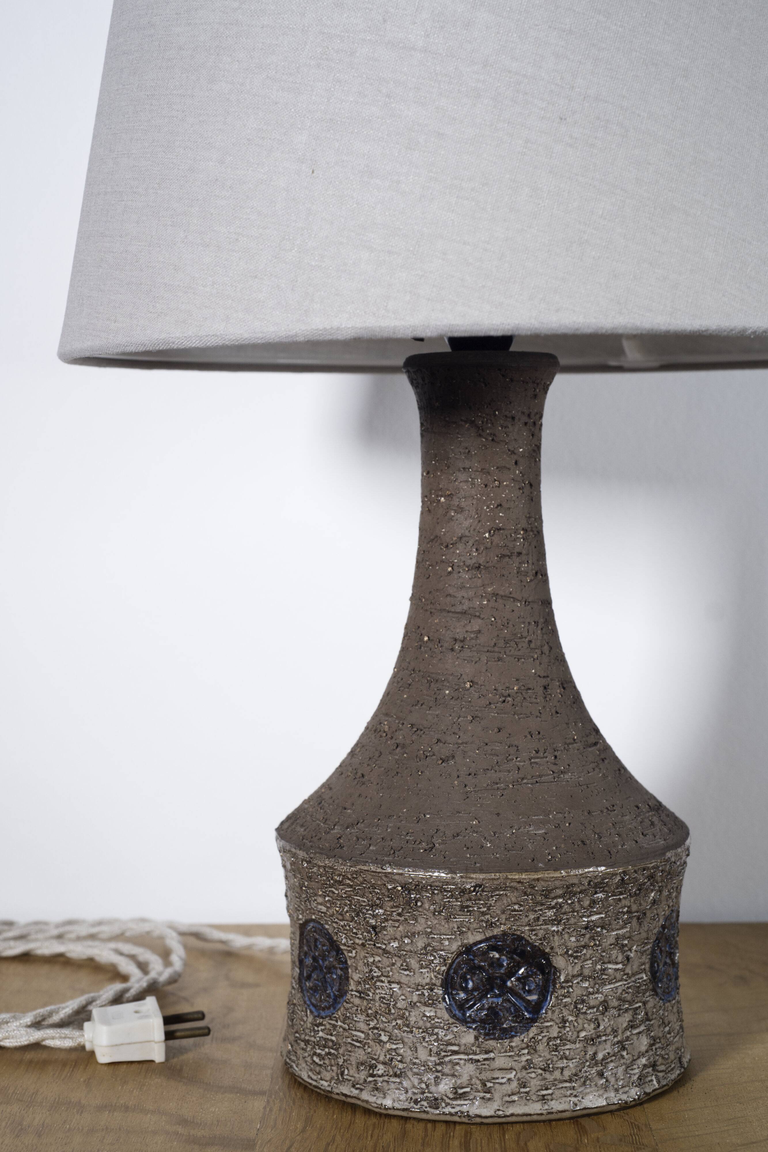 Danish mid-century ceramic table lamp