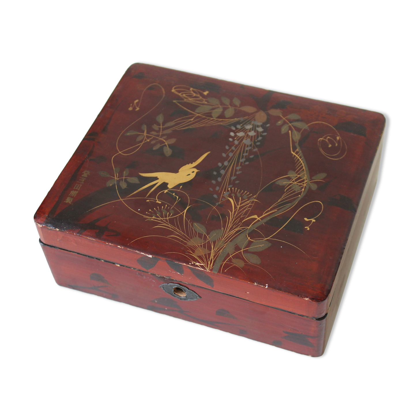 Japanese jewelry box Hiramaki lacquer