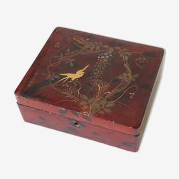 Japanese jewelry box Hiramaki lacquer