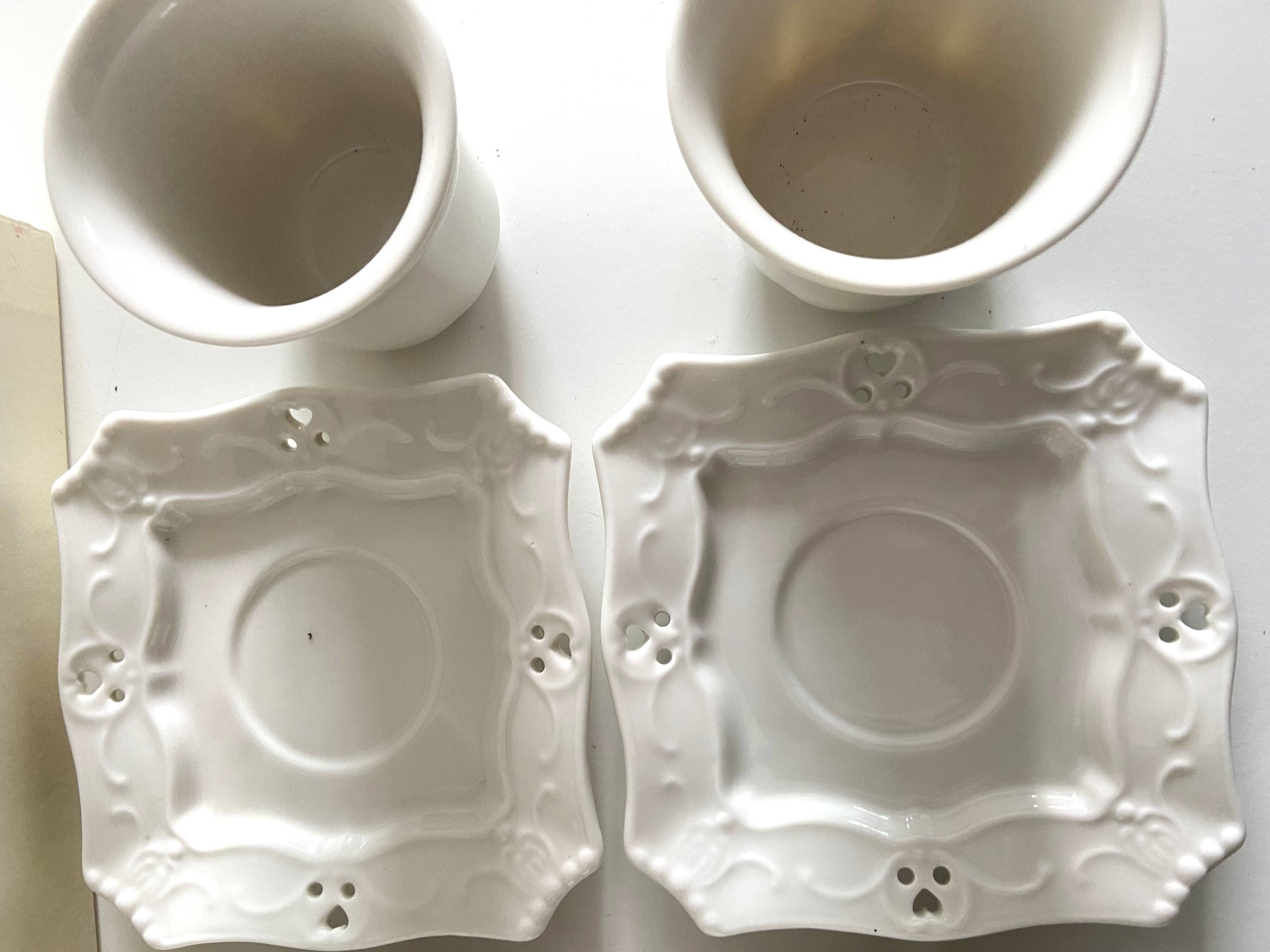 Coffee Tea Chocolate Set New Earthenware Romantic Baroque Rococo Style