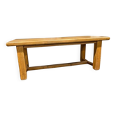 Table à manger vintage XL en bois massif
