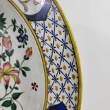 Round earthenware dish from Gien XIXth Horn of Abundance