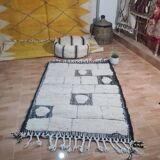 Handmade wool Berber rug 150 X 100 CM