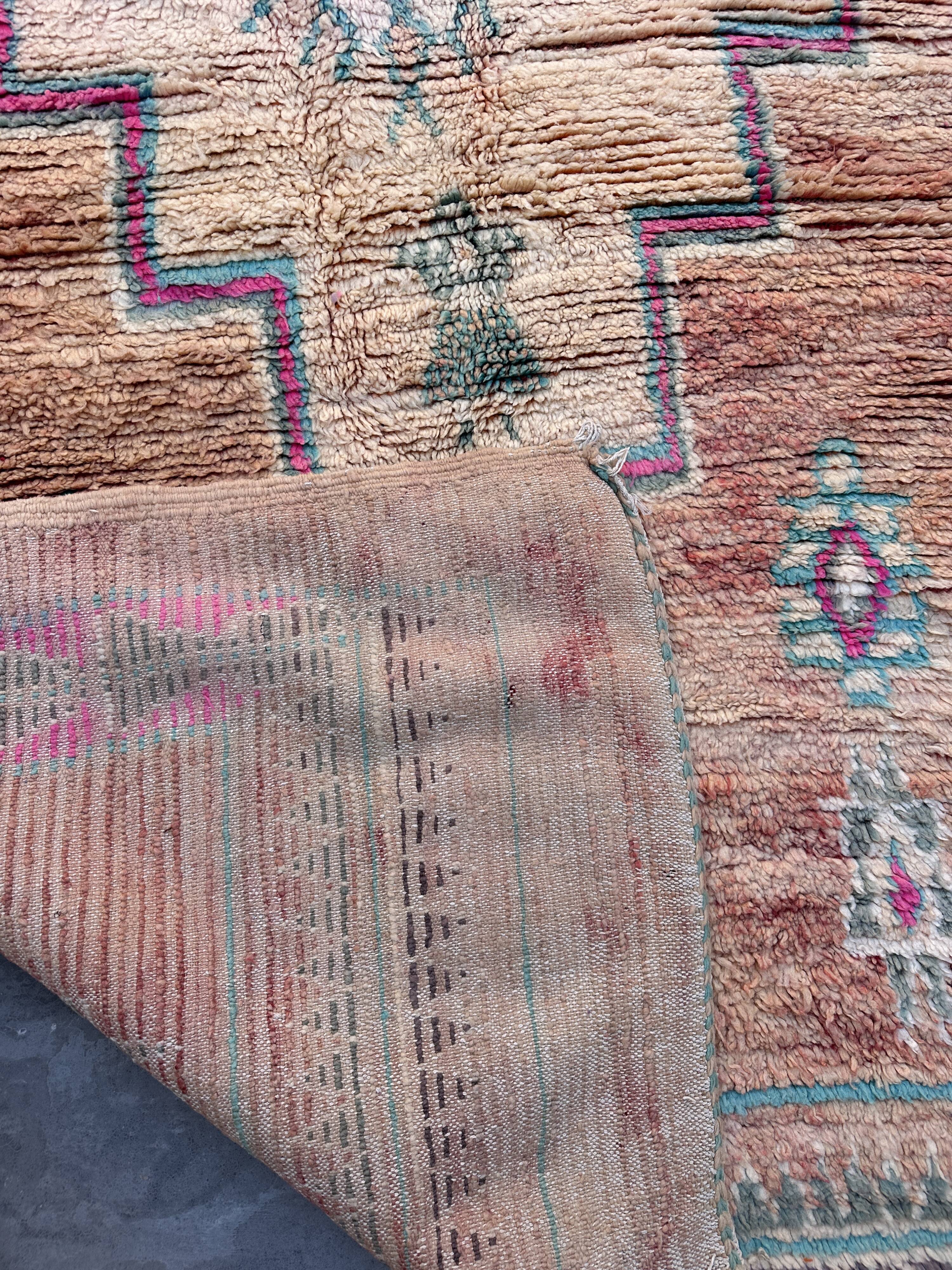 Tapis Marocain  Boujad coloré - 369 x 176 cm