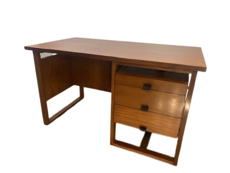 Wooden desk, 3 drawers, France 1960-1970