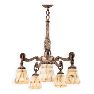 Chandelier from Poland, 1940s