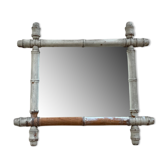 Antique bamboo mirror