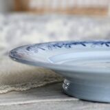 Compotier antique en faïence U&C Sarreguemines, modèle Mimosa