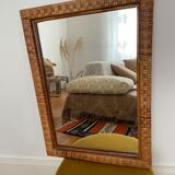 Rattan mirror year 70
