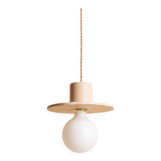 Suspension alba en béton beige mêlé