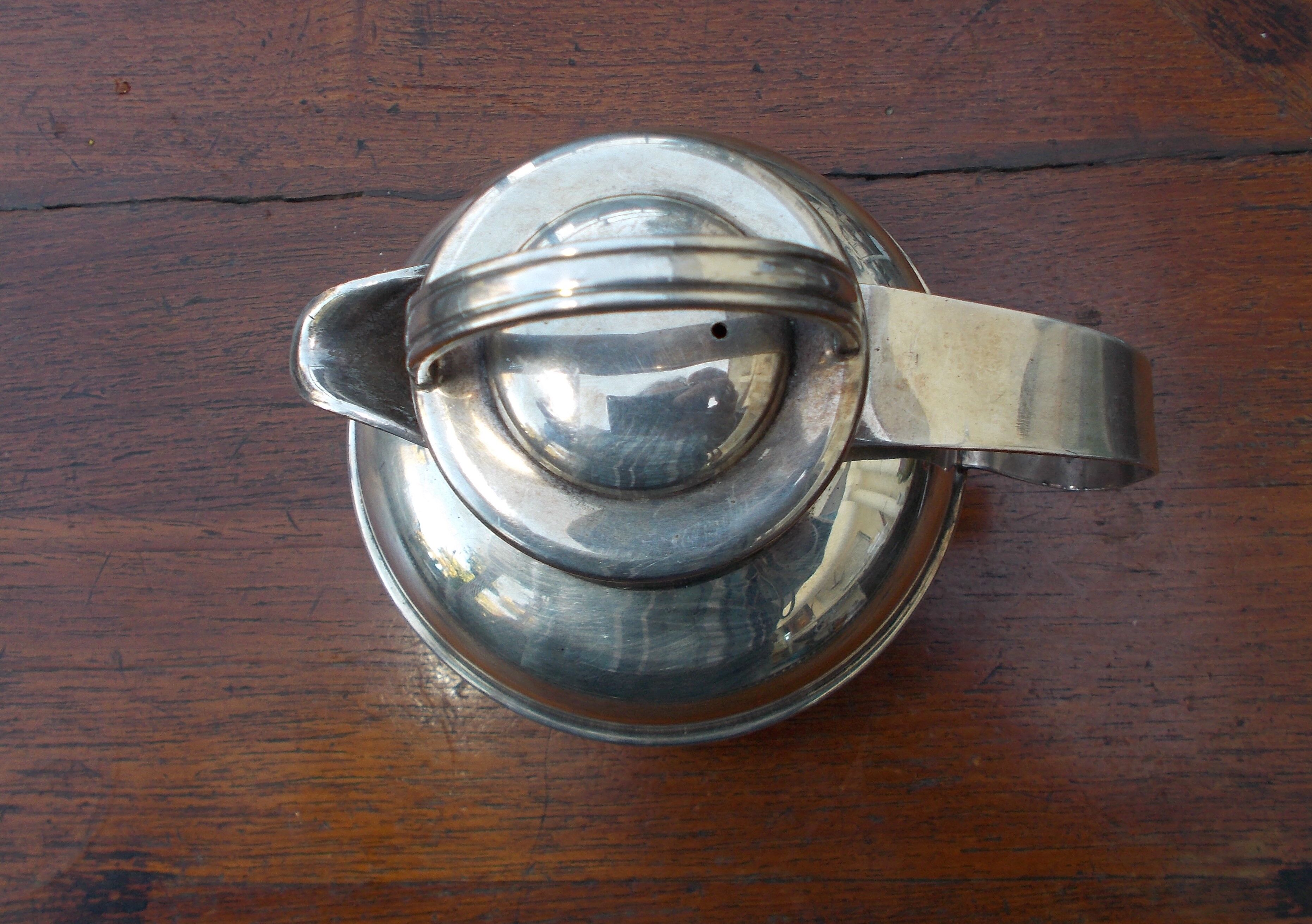Vintage silver metal pourer Marlboro copper