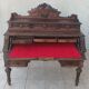 Louis XIII cylinder desk in carved oak, 19th century.