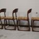 Ensemble de 4 chaises baumann traineau