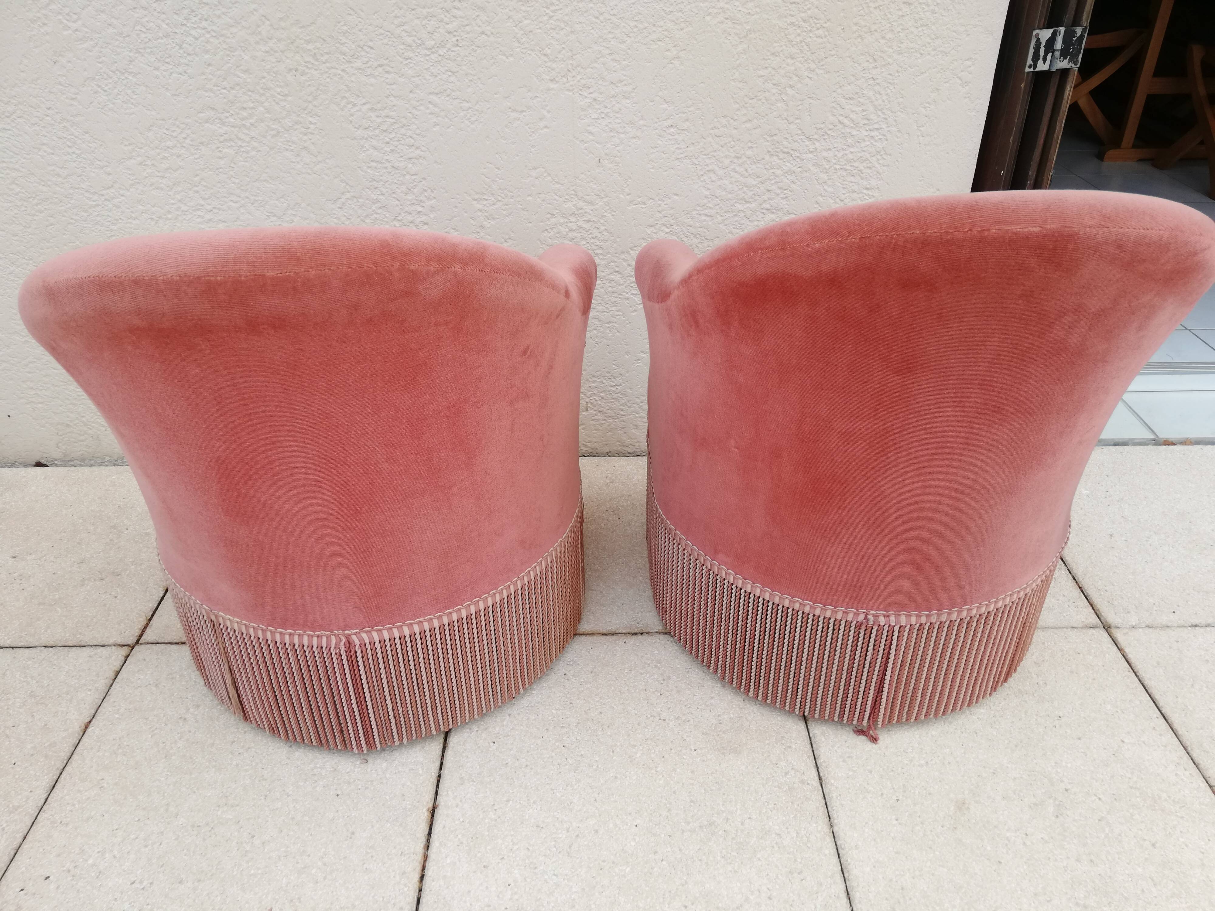 "Pair armchairs" Toad "