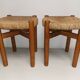 Pair of vintage stools called Méribel by Charlotte PERRIAND