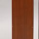 Vintage teak bookcase several adjustable levels 1960 suede