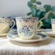 Coffee service in Gien earthenware Terre de fer