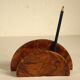 Thuja burl pencil holder