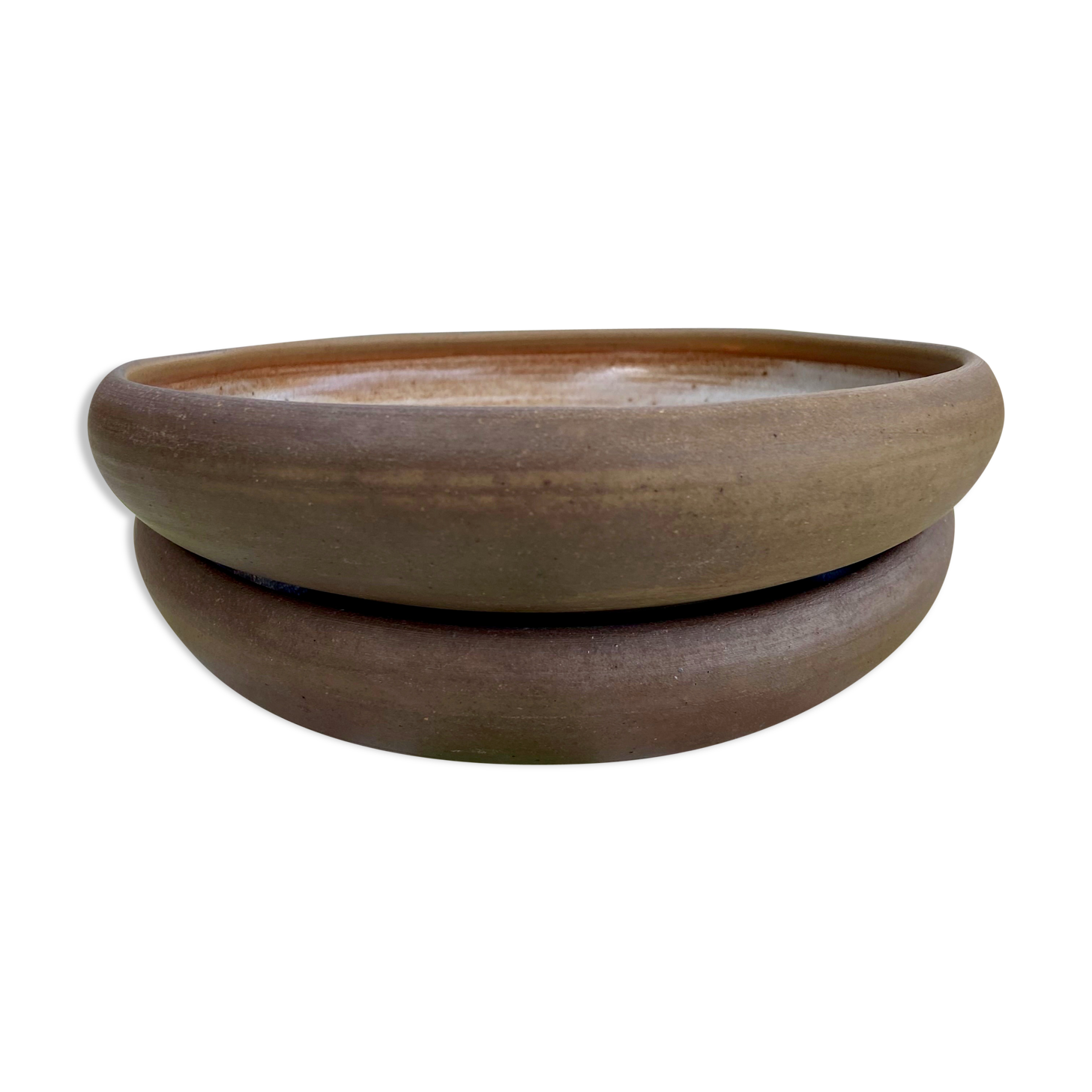 Set of 2 plates -Sandstone of Saint Amand-70s