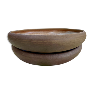 Set of 2 plates -Sandstone of Saint Amand-70s