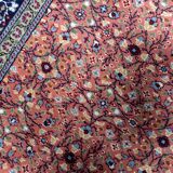 Handmade vintage Indian Agra rug 121cm x 183cm 1960s
