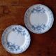Pair of flat plates Terre de Fer "Régence" Saint-Amand & Hamage