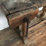 Carpenter Workbench raw wood end 1900