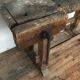 Carpenter Workbench raw wood end 1900