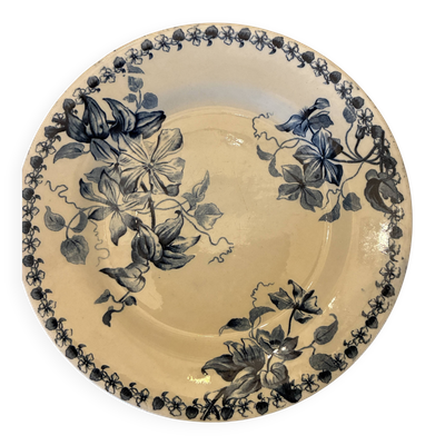 Assiette plate Fleurs Gien