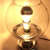 Space Age lamp in chromed metal and crystal, 1970