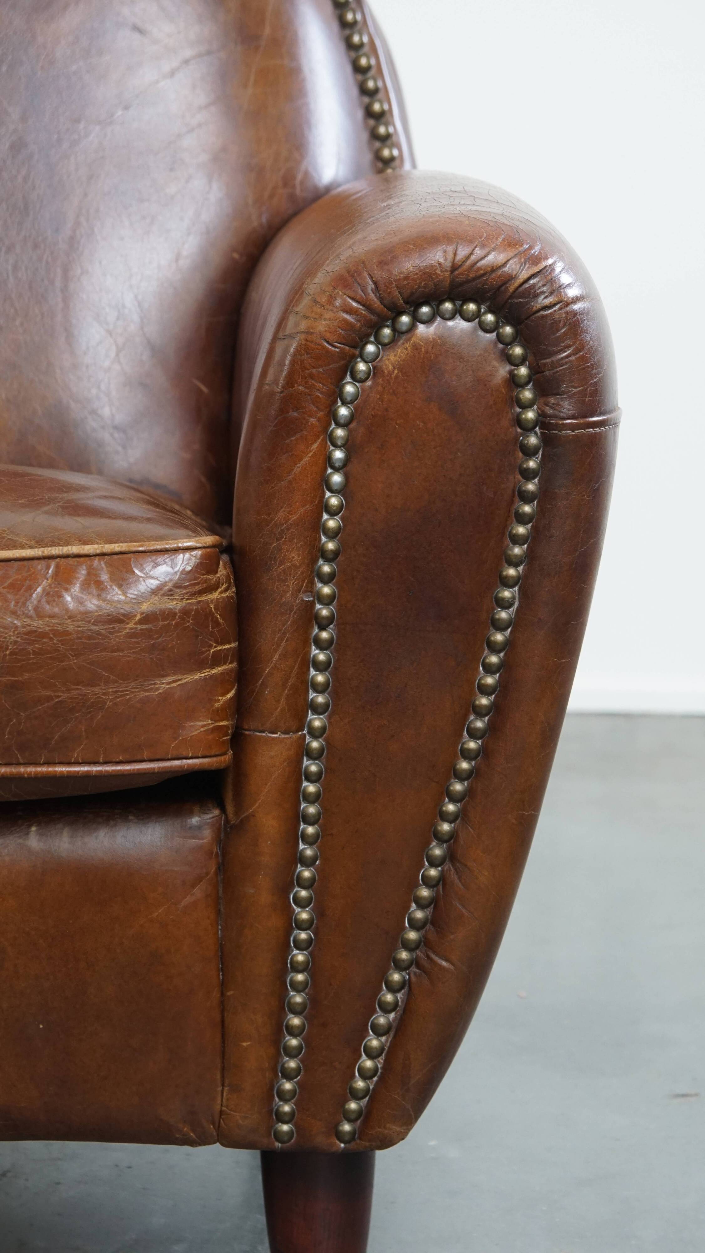 Cowhide Leather Design Armchair