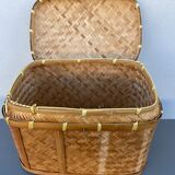 Woven rattan trunk