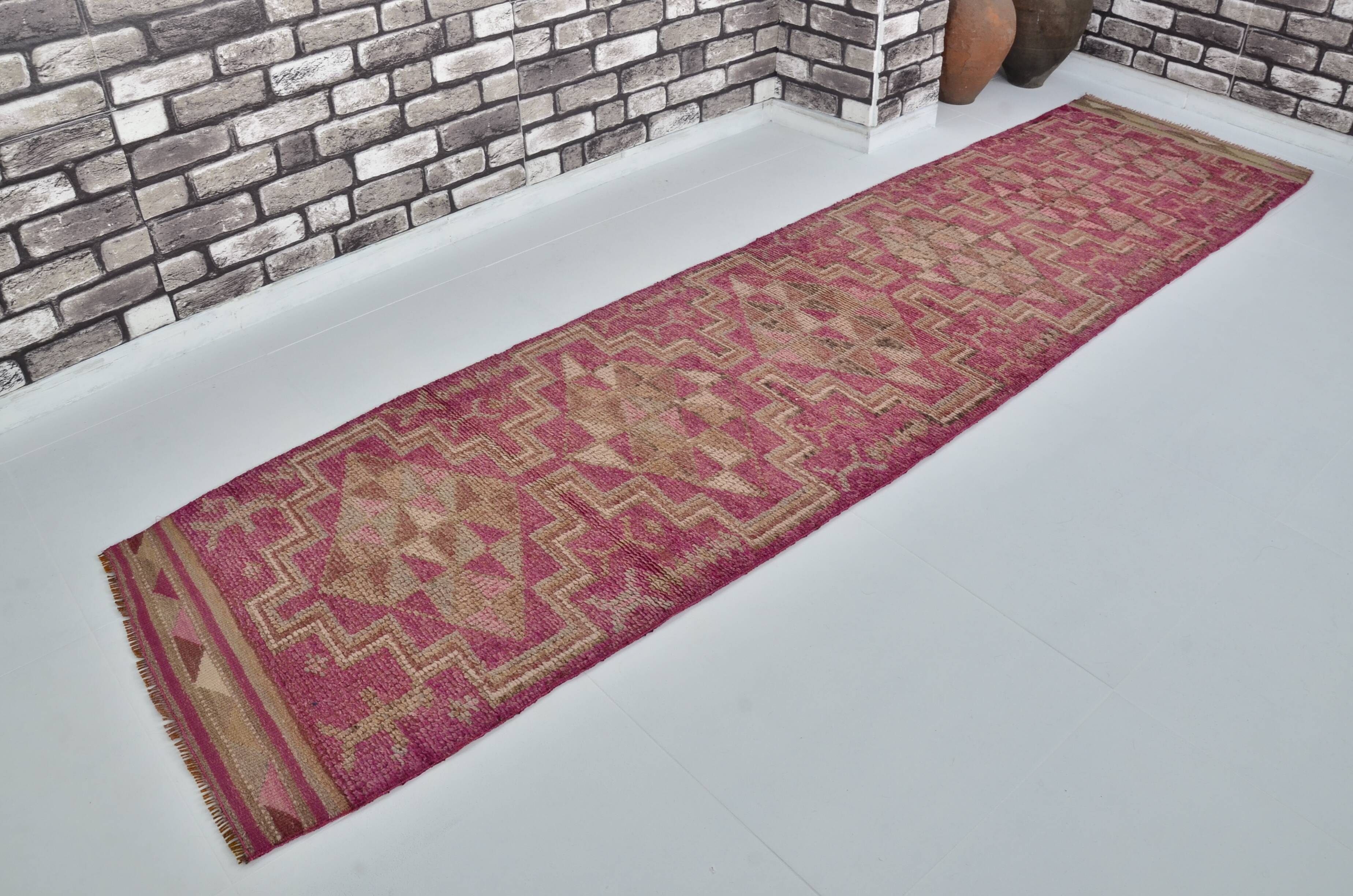 Geometric Vintage Anatolian Runner Rug sku 2174