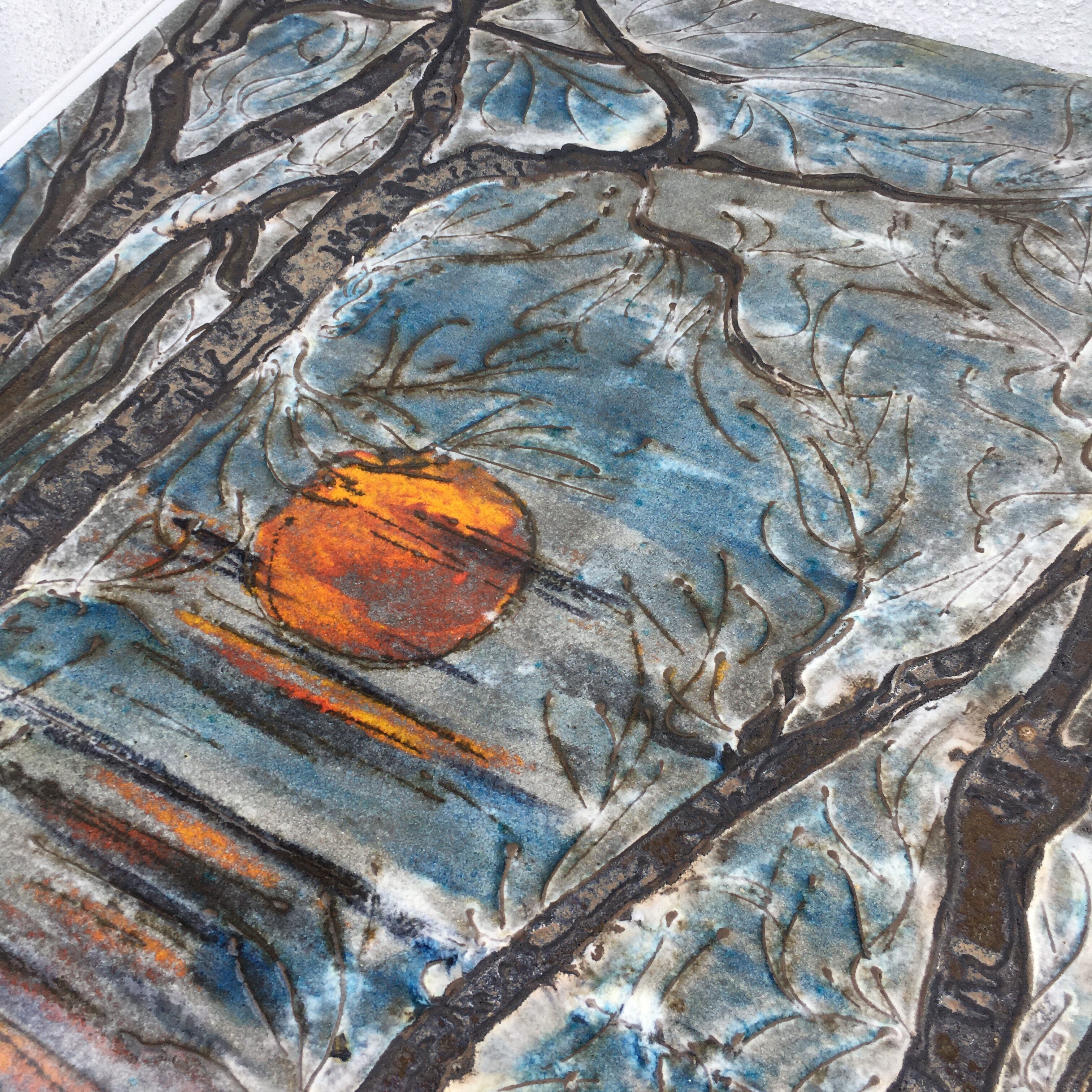 Sunset terracotta wall ceramic