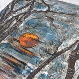 Sunset terracotta wall ceramic