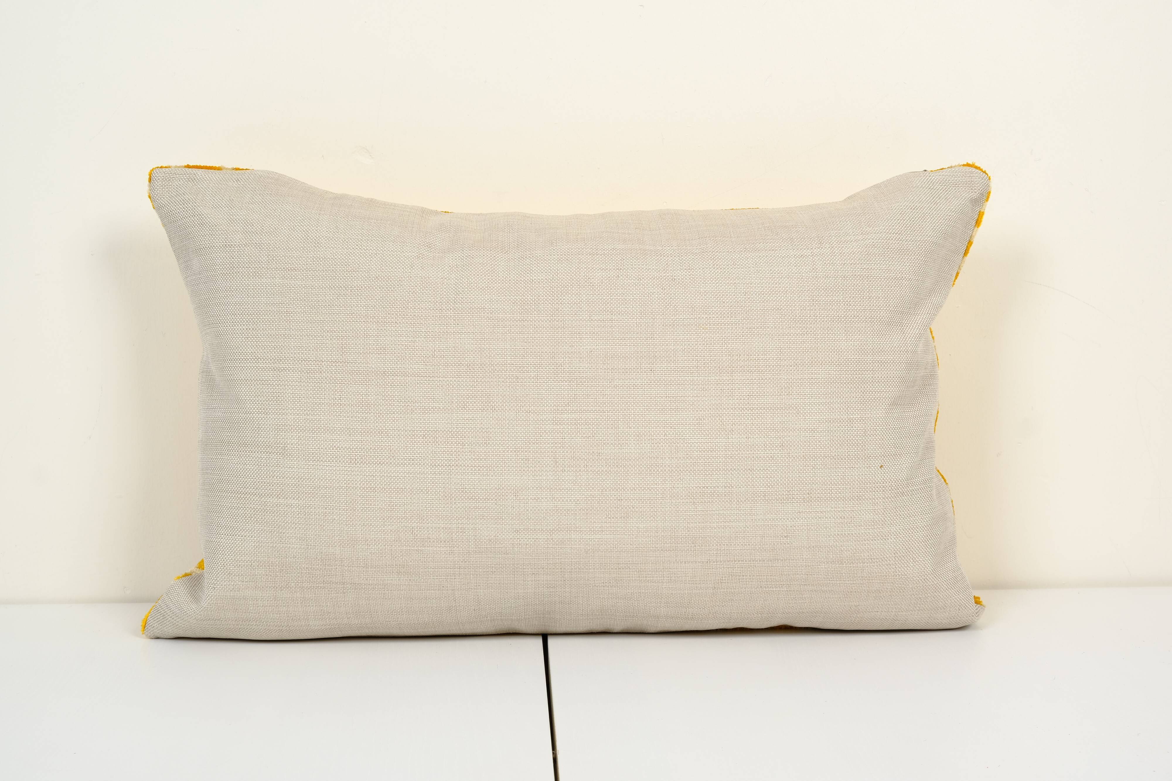 Silk ikat velvet pillow