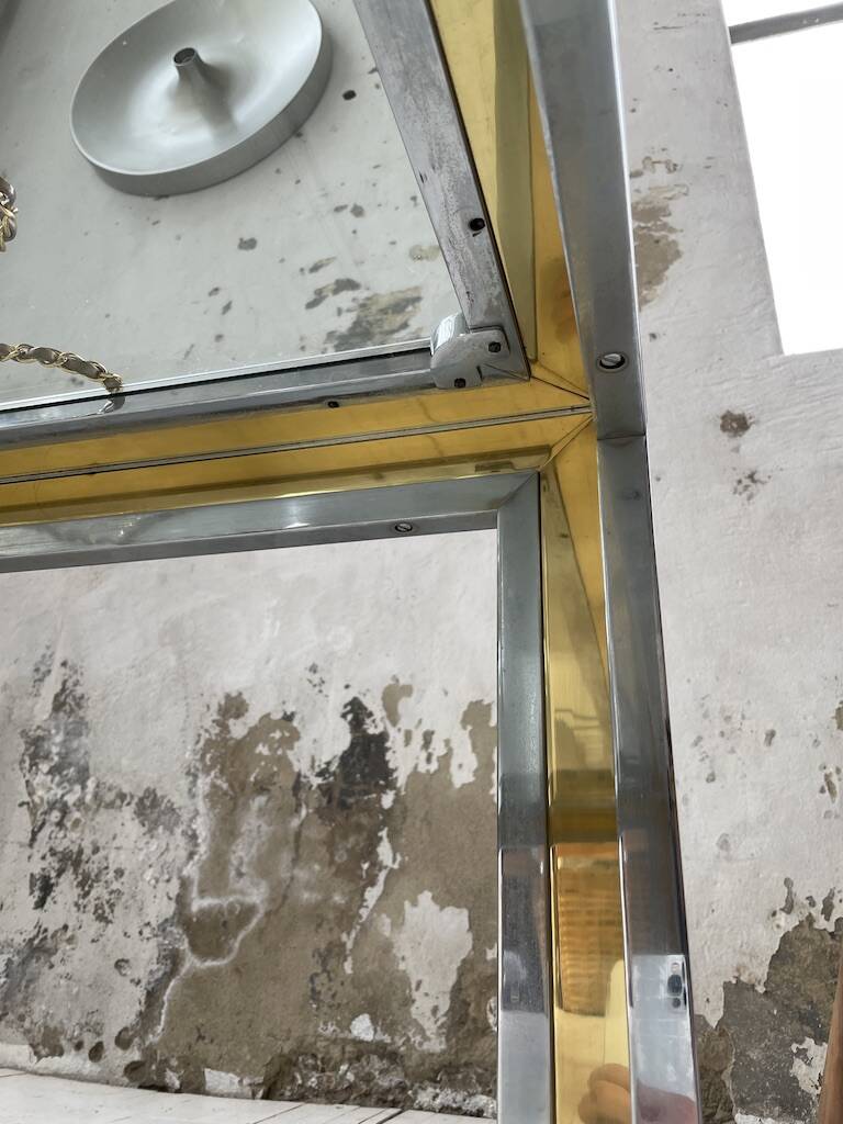 Romeo Rega chrome brass coffee table