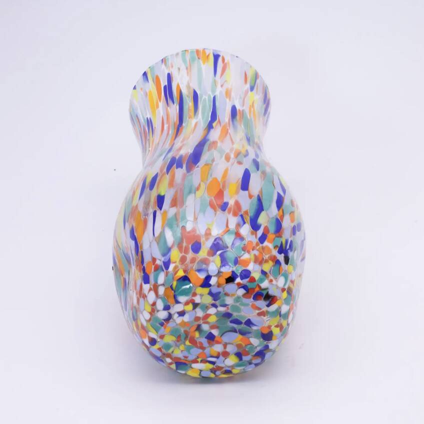 Handmade "Arlecchino" Murano Glass Vase