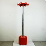 Red plastic and chrome coat rack VIP by Lucci and Orlandini for Velca Italy