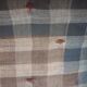 Old bulging wooden travel trunk