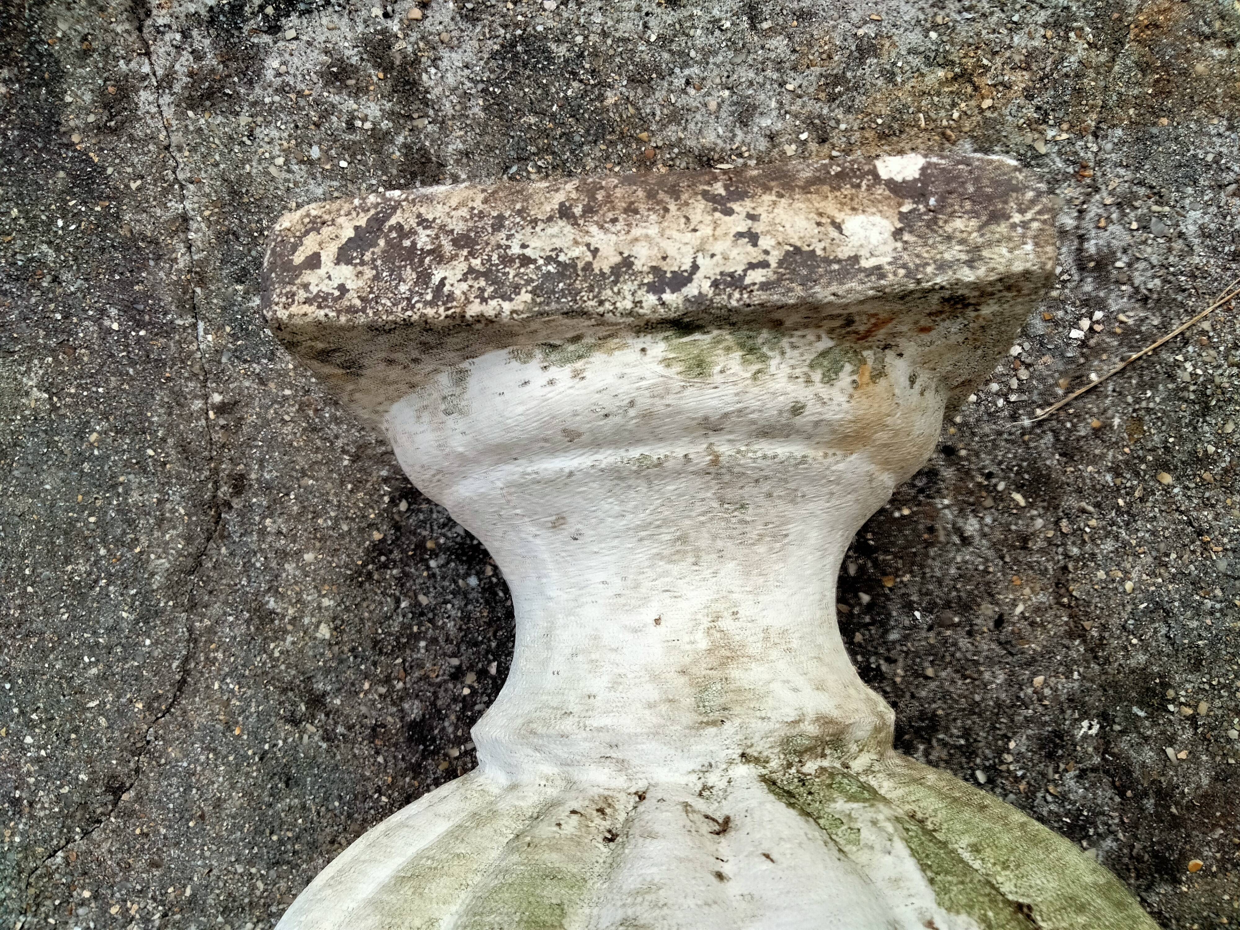 Pair of Medici vintage antique stone planters