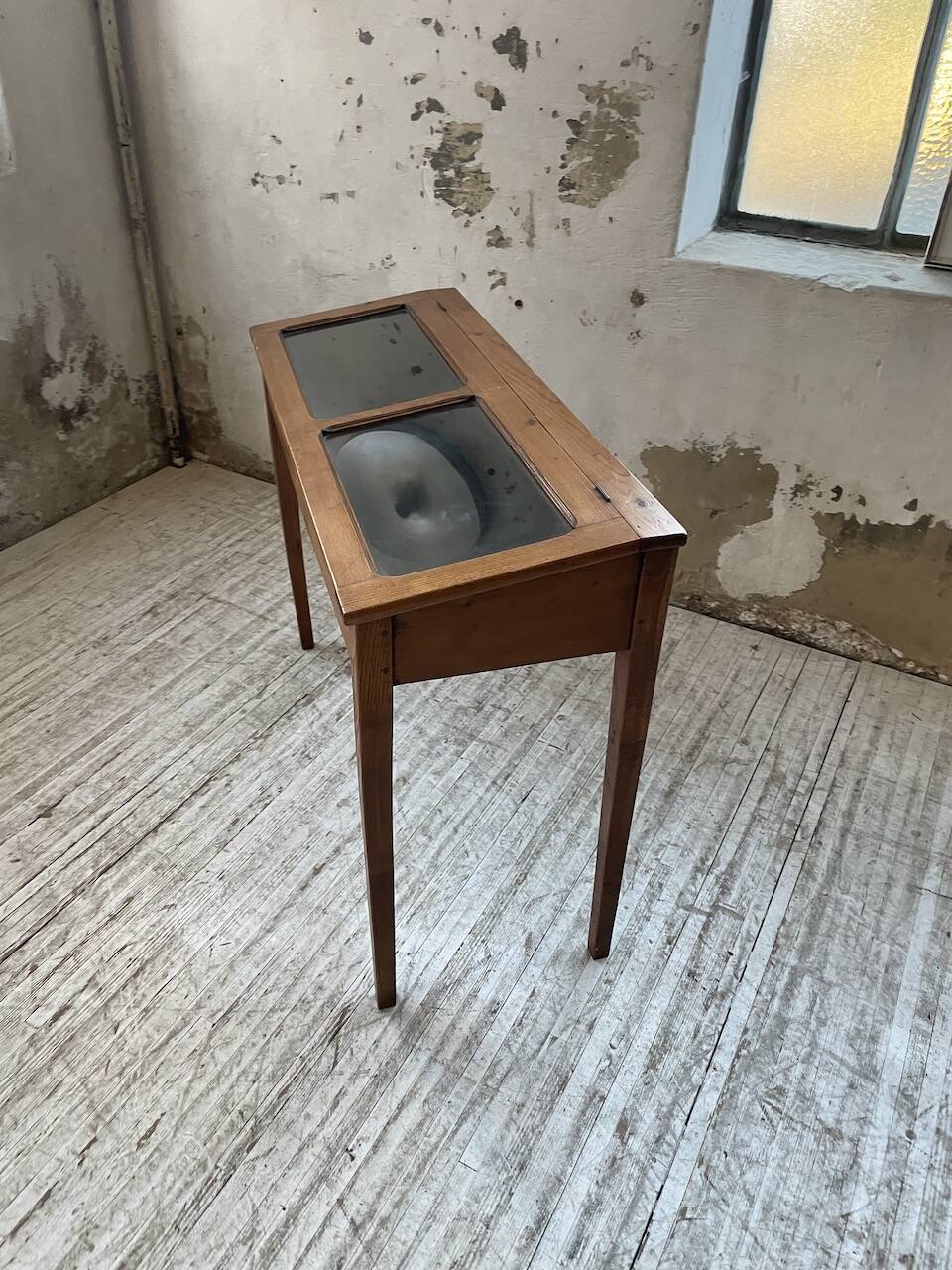 50s display cabinet side table