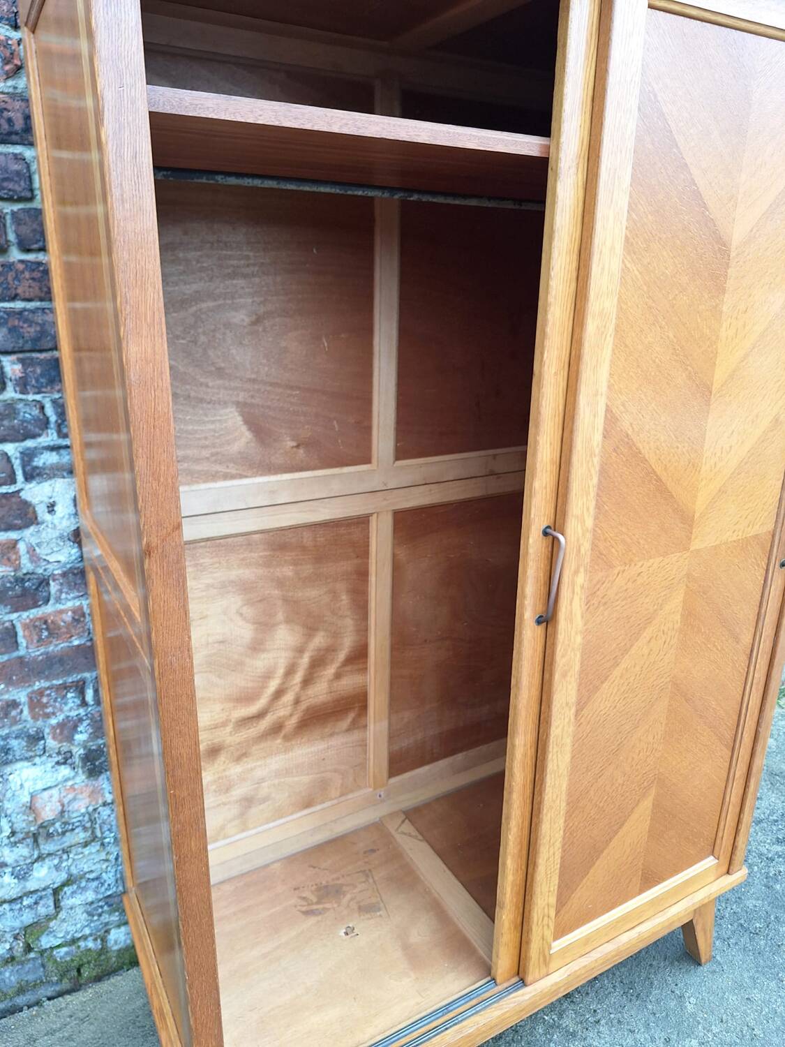 Vintage sliding door wardrobe, antique wardrobe furniture