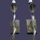 Heavy Pair of Cobra Wall Lights