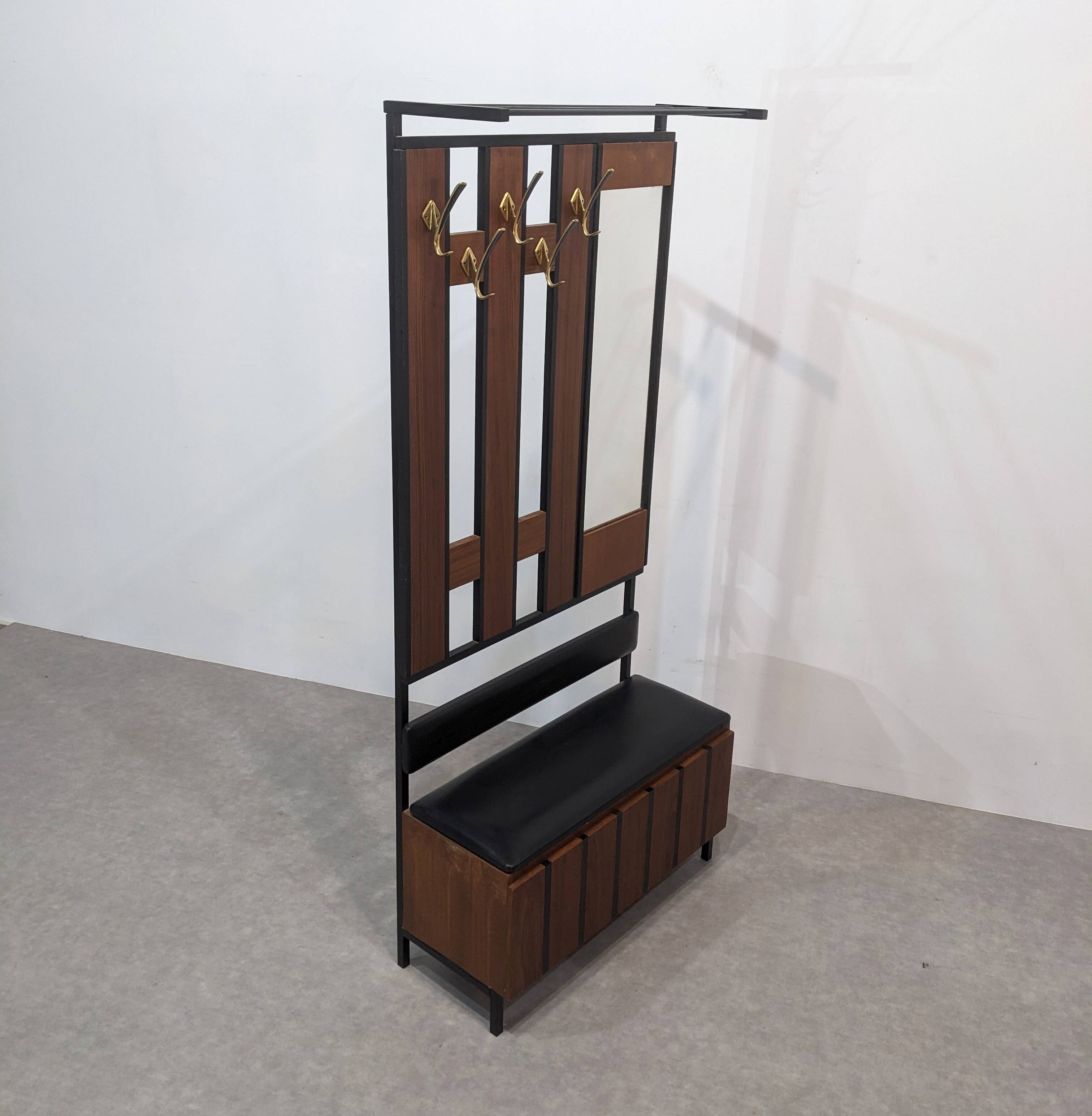 Mid-century wardrobe with chest and mirror 1960s