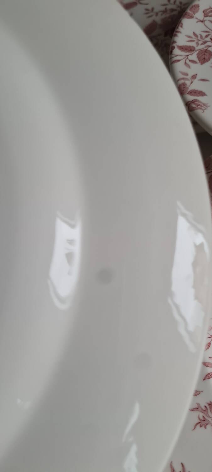 Service of 6 English earthenware plates