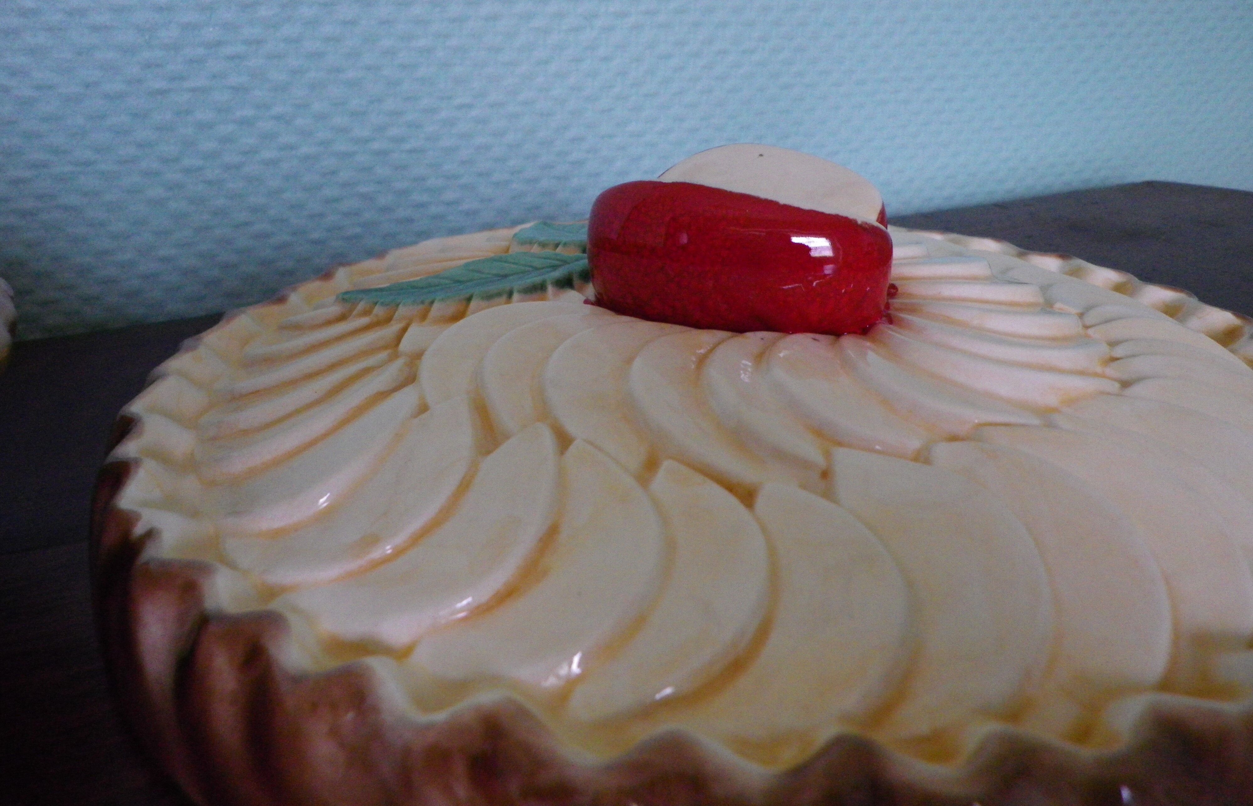 Plat De Presentation A Gateau Et De Decoration Terre Cuite Barbotine Selency