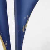 Modernist bronze candle holder