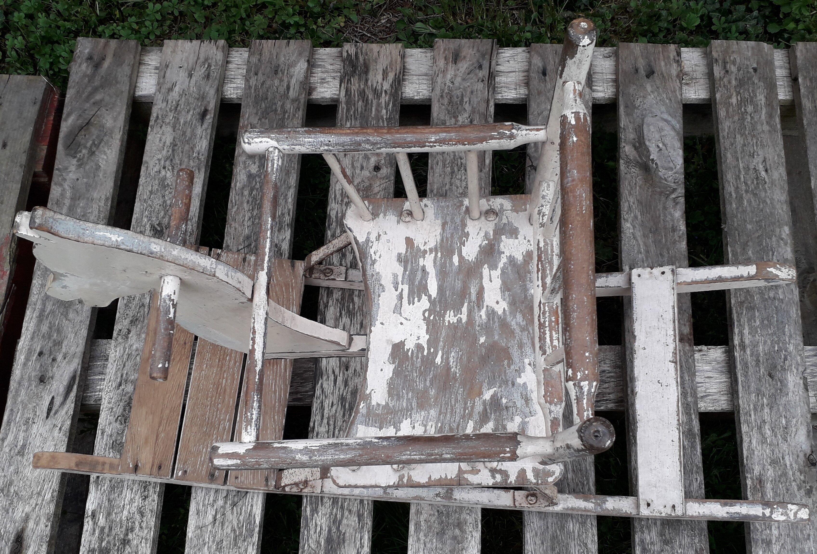 Wooden rocking horse